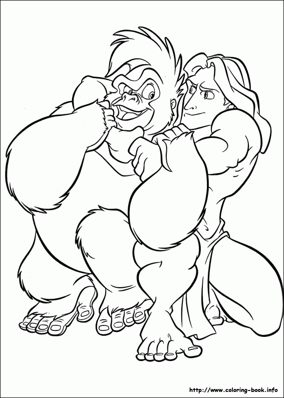 Tarzan kolorowanki